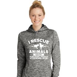 Animal Rescue Ladies Moisture Wicking Hoodie Animal Rescue Ladies Moisture Wicking Hoodie