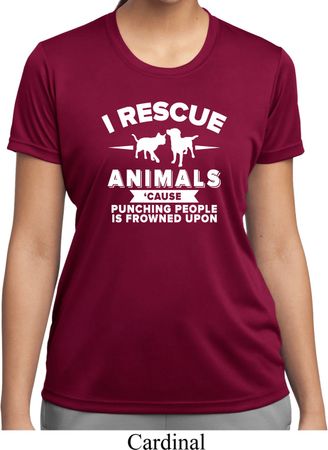 Animal Rescue Ladies Moisture Wicking Shirt