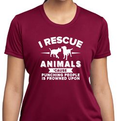 Animal Rescue Ladies Moisture Wicking Shirt Animal Rescue Ladies Moisture Wicking Shirt