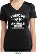 Animal Rescue Ladies Moisture Wicking V-neck Shirt