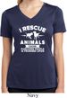 Animal Rescue Ladies Moisture Wicking V-neck Shirt