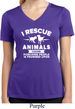 Animal Rescue Ladies Moisture Wicking V-neck Shirt