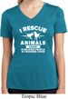 Animal Rescue Ladies Moisture Wicking V-neck Shirt