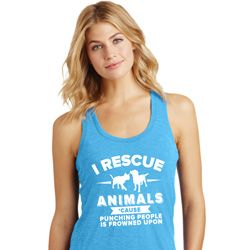 Animal Rescue Ladies Racerback Tank Top Animal Rescue Ladies Racerback Tank Top