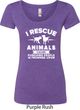 Animal Rescue Ladies Scoop Neck Shirt