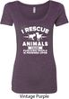 Animal Rescue Ladies Scoop Neck Shirt