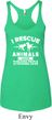 Animal Rescue Ladies Tri Blend Racerback Tank Top