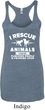 Animal Rescue Ladies Tri Blend Racerback Tank Top
