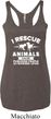 Animal Rescue Ladies Tri Blend Racerback Tank Top