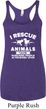 Animal Rescue Ladies Tri Blend Racerback Tank Top