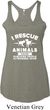 Animal Rescue Ladies Tri Blend Racerback Tank Top