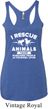 Animal Rescue Ladies Tri Blend Racerback Tank Top
