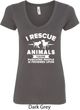 Animal Rescue Ladies V-Neck Shirt
