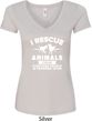 Animal Rescue Ladies V-Neck Shirt