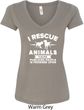 Animal Rescue Ladies V-Neck Shirt