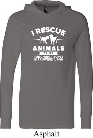 Animal Rescue Lightweight Hoodie Tee