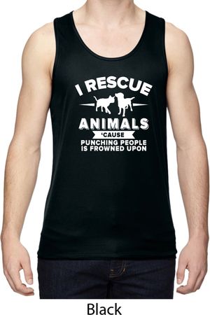 Animal Rescue Mens Moisture Wicking Tanktop