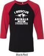 Animal Rescue Mens Raglan Shirt