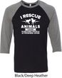 Animal Rescue Mens Raglan Shirt