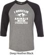 Animal Rescue Mens Raglan Shirt