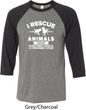 Animal Rescue Mens Raglan Shirt
