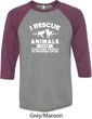 Animal Rescue Mens Raglan Shirt
