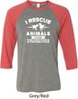 Animal Rescue Mens Raglan Shirt
