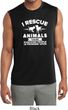 Animal Rescue Mens Sleeveless Moisture Wicking Shirt