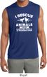 Animal Rescue Mens Sleeveless Moisture Wicking Shirt