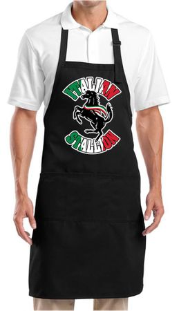 Apron Italian Stallion Full Length Apron with Pockets