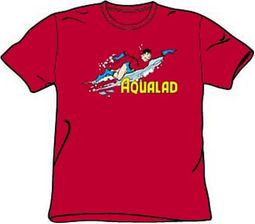 Aqualad T-shirt - Aqualad Garth Tempest DC Comics Adult Red Tee