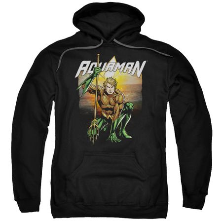 Aquaman Hoodie Beach Sunset Black Sweatshirt Hoody