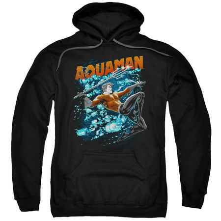 Aquaman Hoodie Bubbles Black Sweatshirt Hoody