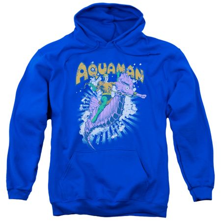 Aquaman Hoodie Ride Free Royal Blue Sweatshirt Hoody