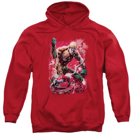 Aquaman Hoodie Stabbed Red Sweatshirt Hoody
