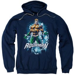 Aquaman Hoodie Water Powers Navy Sweatshirt Hoody