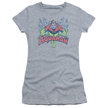 Aquaman Juniors Shirt Splish Splash Athletic Heather T-Shirt