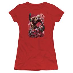 Aquaman Juniors Shirt Stabbed Red T-Shirt Aquaman Juniors Shirt Stabbed Red T-Shirt