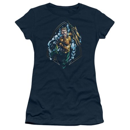 Aquaman Juniors Shirt Thrashing Navy T-Shirt