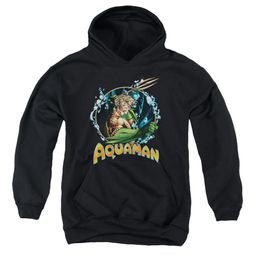 Aquaman Kids Hoodie Ruler Of The Seas Black Youth Hoody