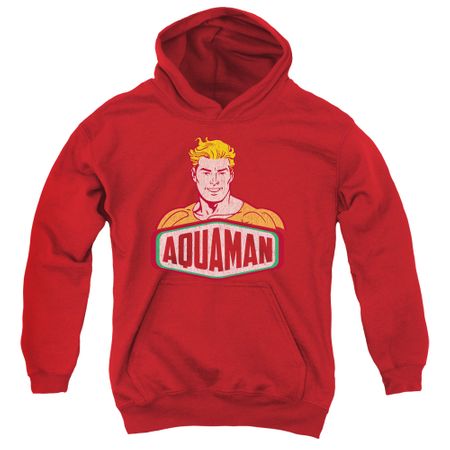 Aquaman Kids Hoodie Sign Red Youth Hoody