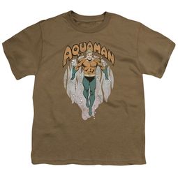 Aquaman Kids Shirt From The Depths Safari Green T-Shirt