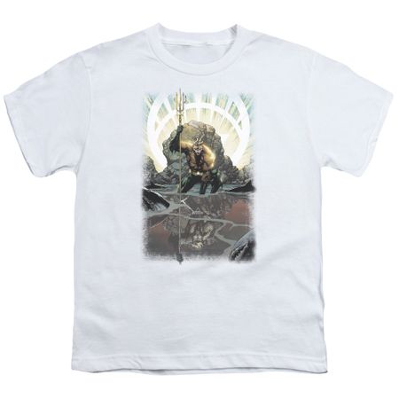Aquaman Kids Shirt Reflection White T-Shirt