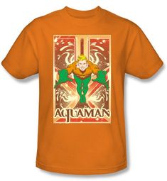 Aquaman Kids T-shirt - DC Comics Aquaman Orange Youth