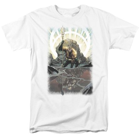 Aquaman Shirt Reflection White T-Shirt