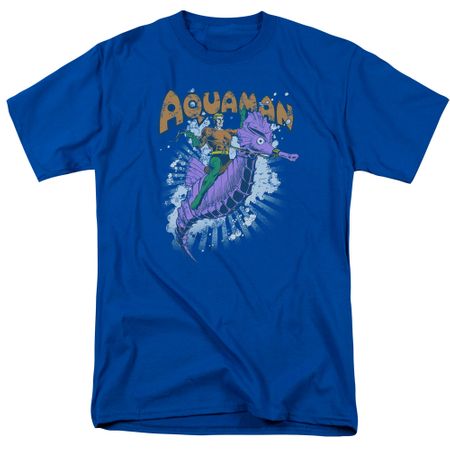 Aquaman Shirt Ride Free Royal Blue T-Shirt