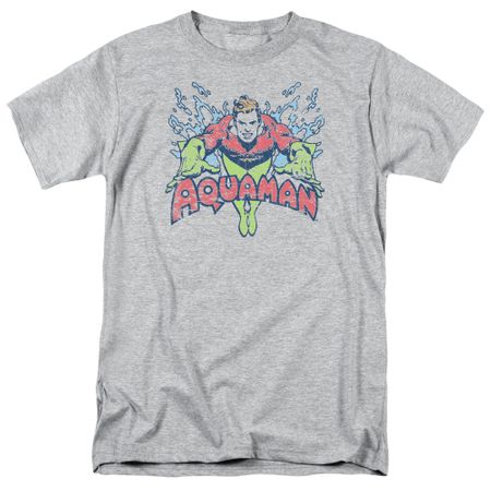 Aquaman Shirt Splish Splash Athletic Heather T-Shirt
