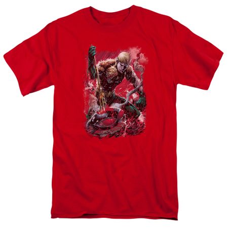 Aquaman Shirt Stabbed Red T-Shirt