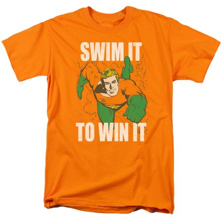Aquaman Shirt Swim It Orange T-Shirt