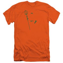 Aquaman Slim Fit Shirt Faceless Orange T-Shirt